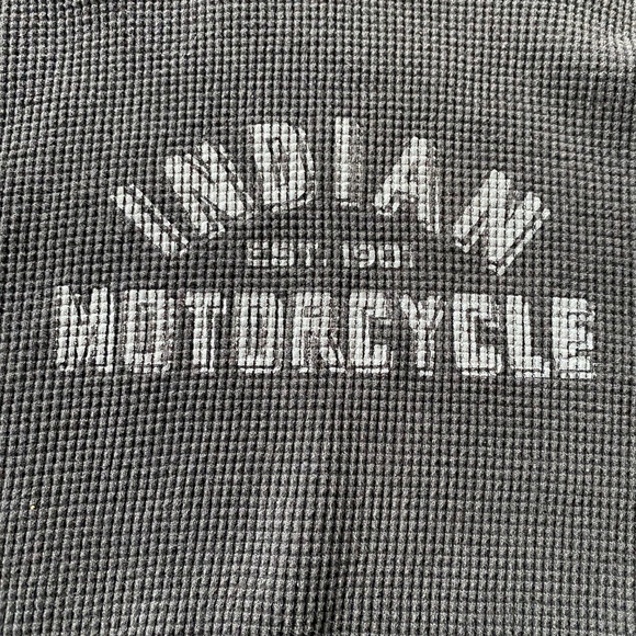 Indian Motorcycles  Long Sleeve Waffle Shirt - Picture 2 of 6